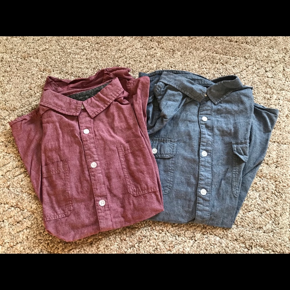 2 short sleeve button down